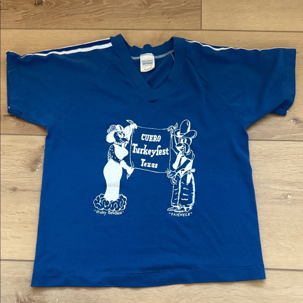 Vintage Blue Kids Turkeyfest T-Shirt